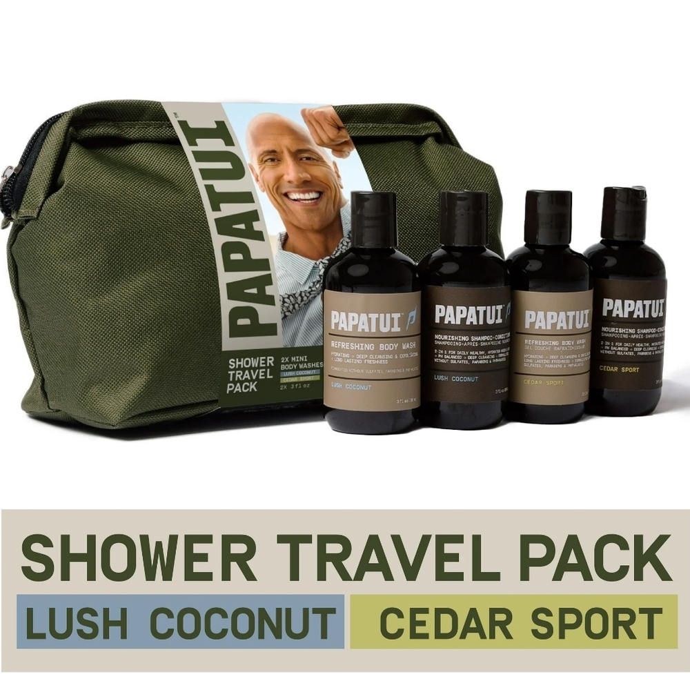 Dwayne Johnson 5 Piece Travel Set-NEW